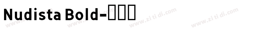 Nudista Bold字体转换